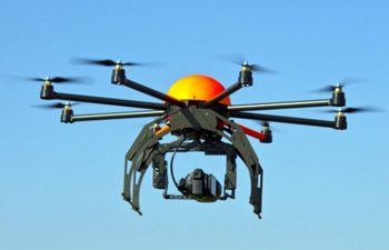 Drone en démonstration de vol