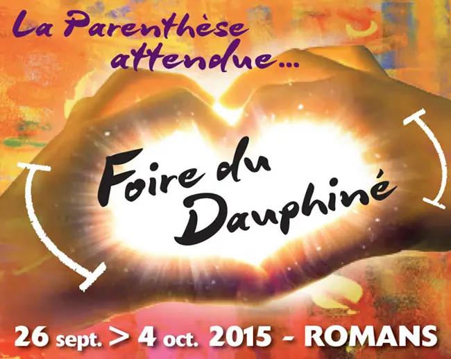 Affiche de la Foire du Dauphiné 2015 à Romans-sur-Isère